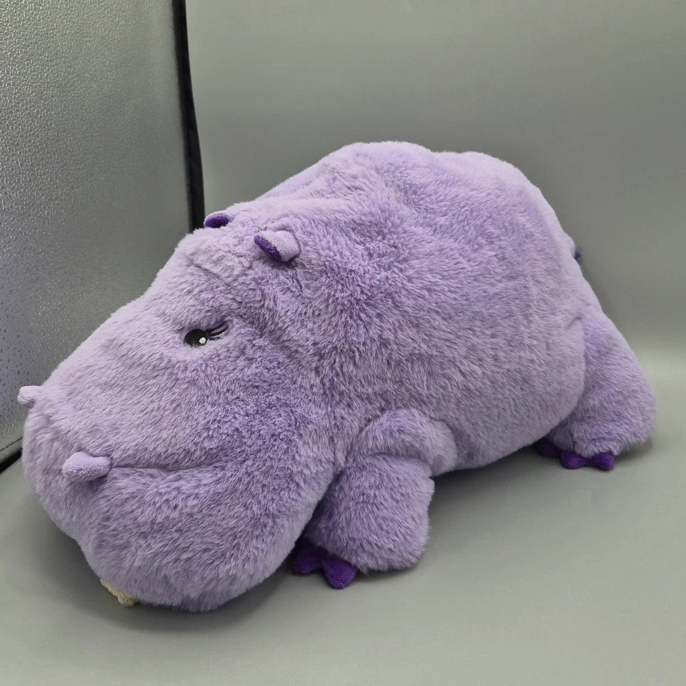Giggle Scape Purple Hippo Plush Stuffed Animal Target 2024 Fuzzy Faux Fur 15in